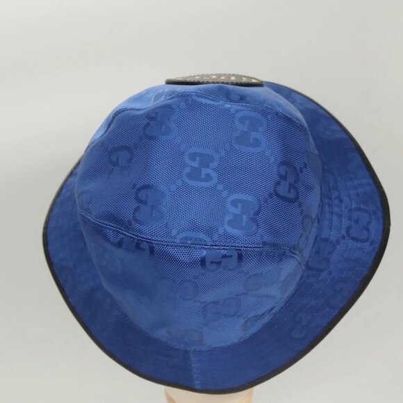GUCCI GG Canvas Off The Grid Bucket Hat M Blue - Picture 6 of 16